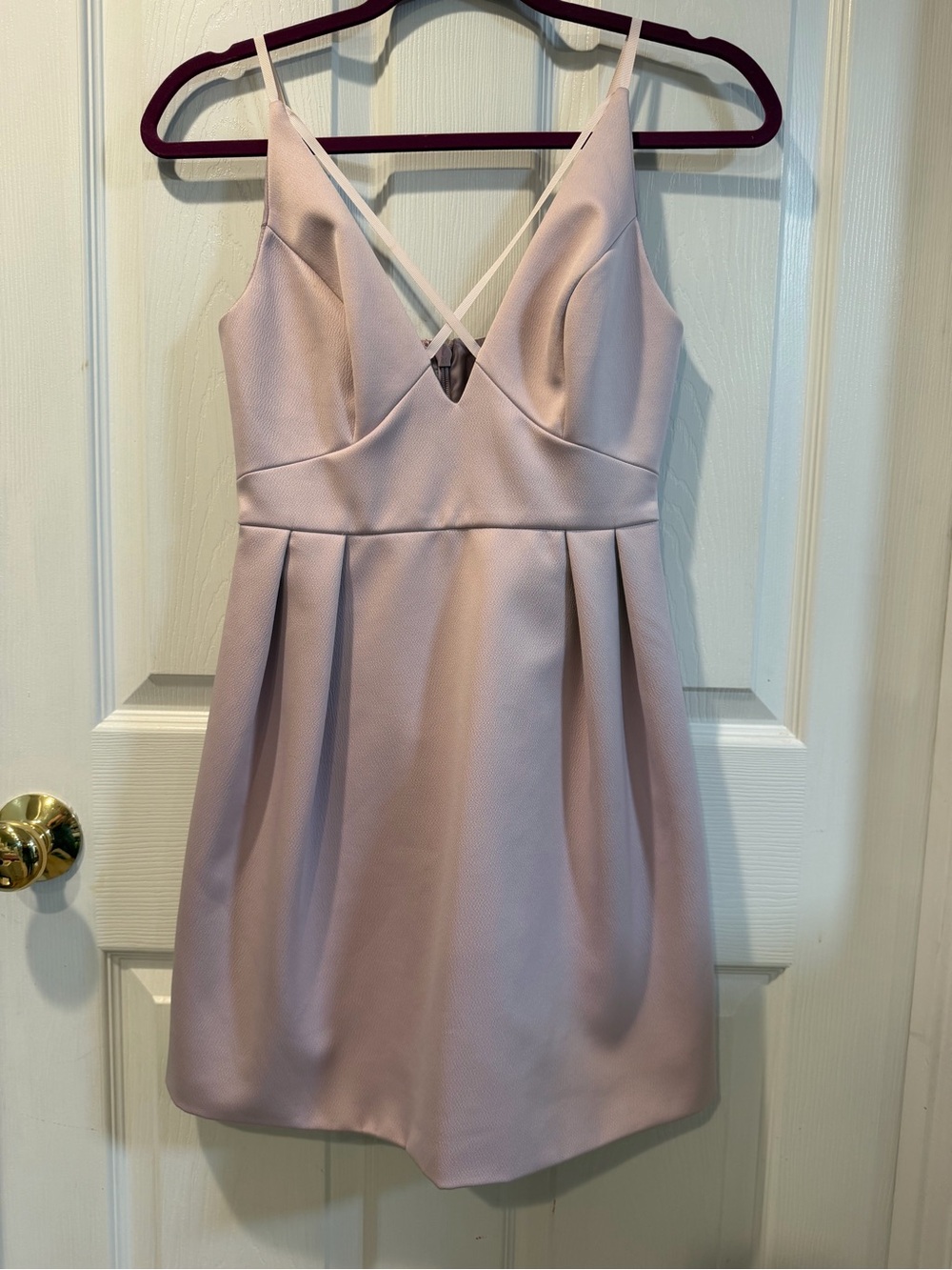 Topshop Blush Pink Strappy Fit & Flare Dress Size 2